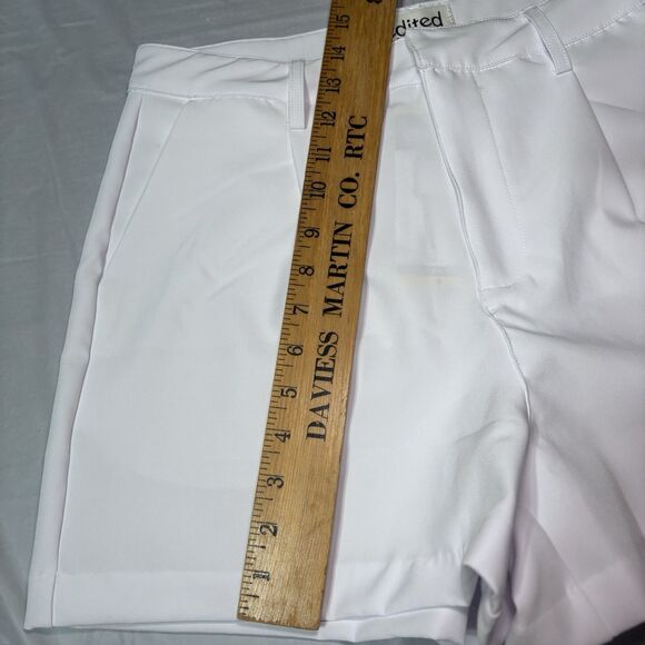Edited by Remi Bader Women's Trouser Short Size 8 White NWT - Picture 5 of 11